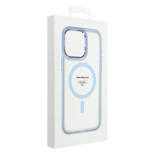 MATTE MAG COVER Handyhülle kompatibel mit MagSafe für IPHONE 12 / 12 Pro blau – Bild 7