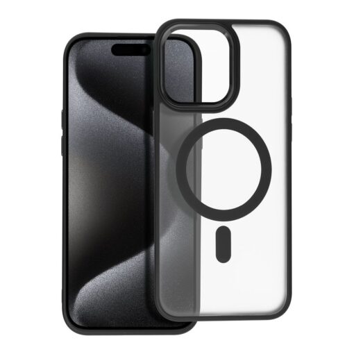 MATTE MAG COVER kompatibel mit MagSafe für IPHONE 15 Pro Max schwarz