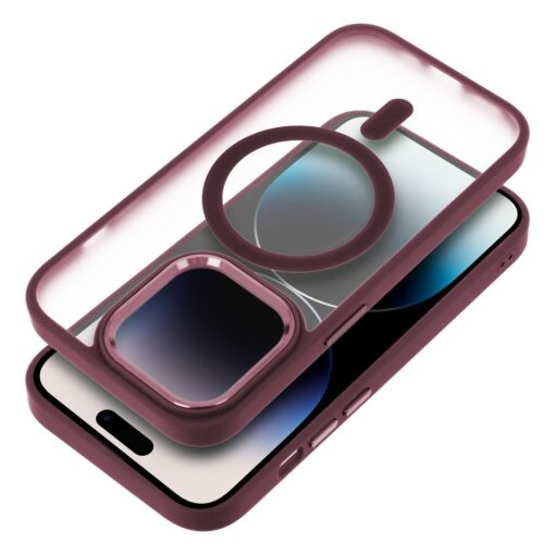 MATTE MAG COVER kompatibel mit MagSafe für IPHONE 15 Pro Max rot – Bild 3