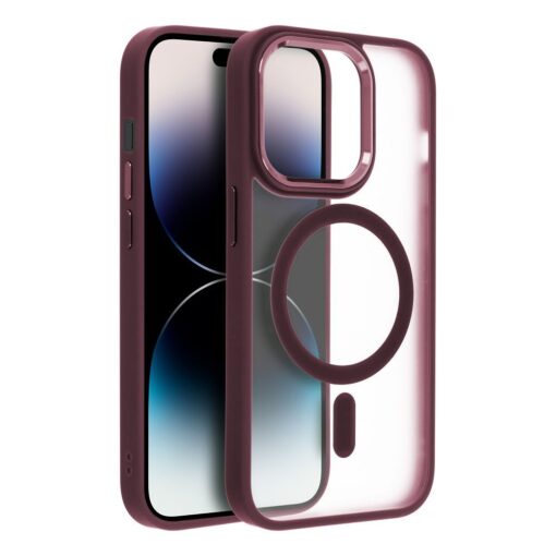 MATTE MAG COVER kompatibel mit MagSafe für IPHONE 15 Pro Max rot – Bild 4