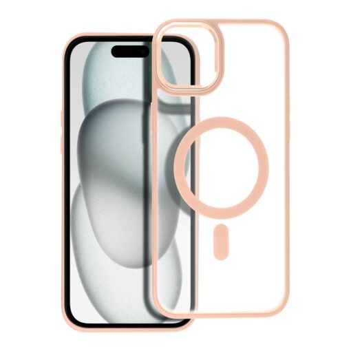 MATTE MAG COVER kompatibel mit MagSafe für IPHONE 15 Plus rosa