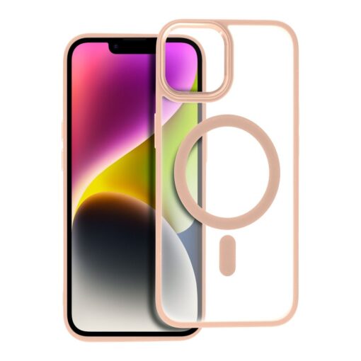 MATTE MAG COVER Handyhülle kompatibel mit MagSafe für IPHONE 14 rosa