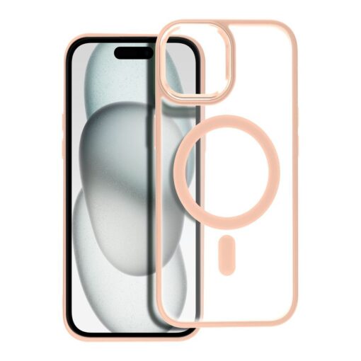 MATTE MAG COVER Handyhülle kompatibel mit MagSafe für IPHONE 15 rosa