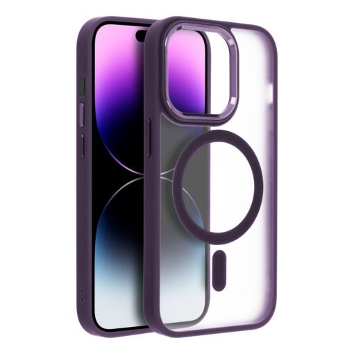 MATTE MAG COVER case compatible with MagSafe for IPHONE 13 Pro purple – Bild 4