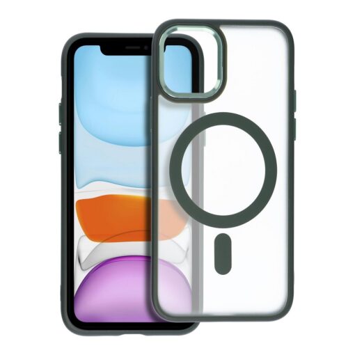 MATTE MAG COVER case compatible with MagSafe for IPHONE 11 Pro green