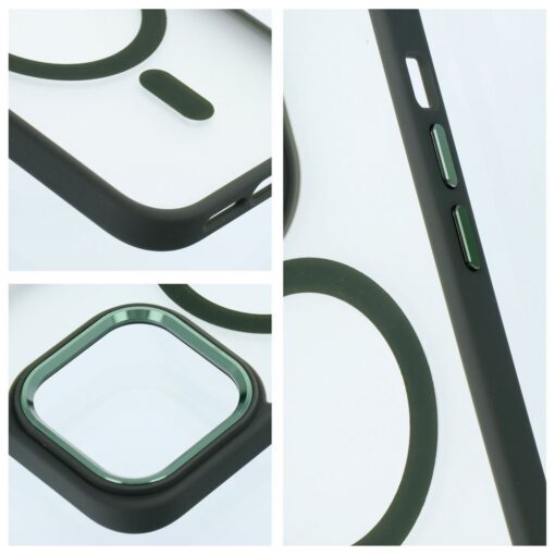 MATTE MAG COVER case compatible with MagSafe for IPHONE 12 / 12 Pro green – Bild 6