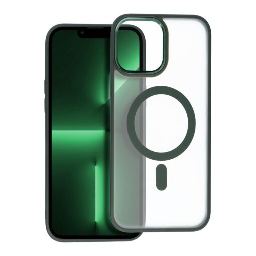 MATTE MAG COVER case compatible with MagSafe for IPHONE 13 Pro Max green
