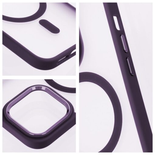 MATTE MAG COVER case compatible with MagSafe for IPHONE 12 / 12 Pro purple – Bild 6
