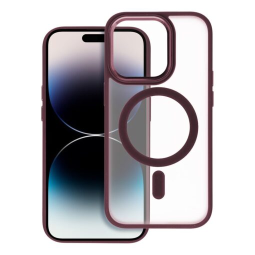 MATTE MAG COVER case compatible with MagSafe for IPHONE 11 plum red – Bild 3