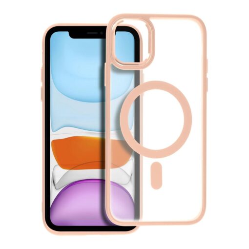 MATTE MAG COVER case compatible with MagSafe for IPHONE 11 pink