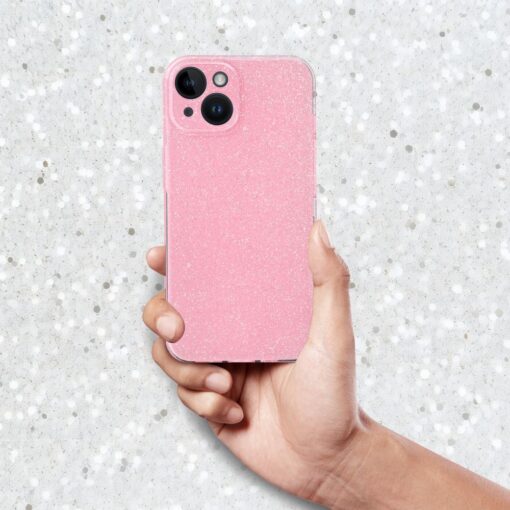 CLEAR Handyhülle 2 mm BLINK für IPHONE 15 Pro Max rosa – Bild 4