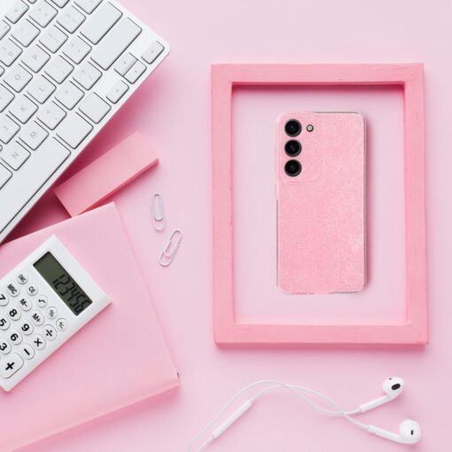 CLEAR Handyhülle 2 mm BLINK für SAMSUNG A14 5G / A14 4G rosa – Bild 3