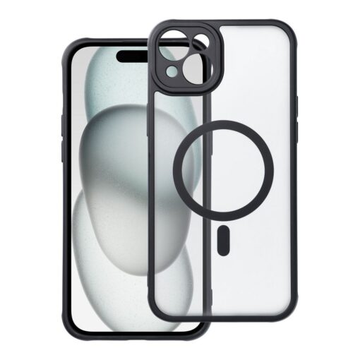 Handyhülle MATTE MAG COVER kompatibel mit MagSafe für IPHONE 15 Plus schwarz