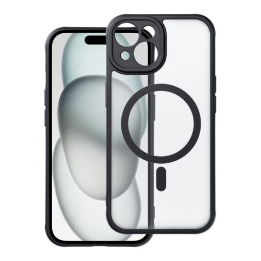 FULL MATTE MAG COVER kompatibel mit MagSafe für IPHONE 15 schwarz