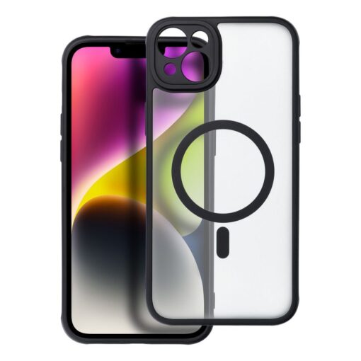 Handyhülle MATTE MAG COVER kompatibel mit MagSafe für IPHONE 14 Plus schwarz