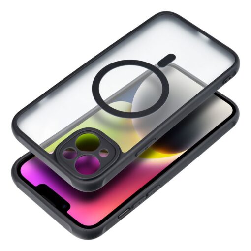 Handyhülle MATTE MAG COVER kompatibel mit MagSafe für IPHONE 14 Plus schwarz – Bild 7