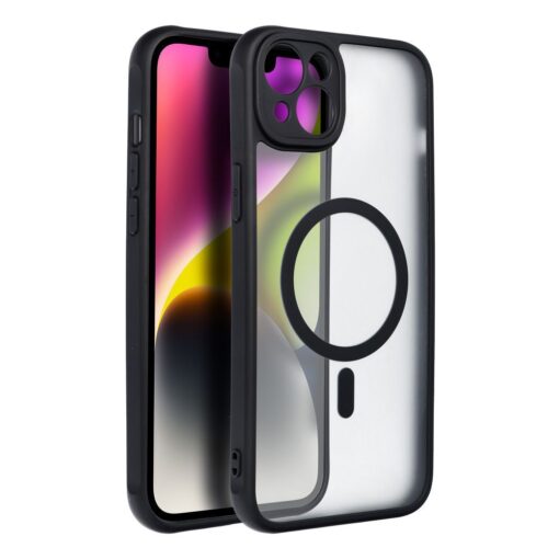 Handyhülle MATTE MAG COVER kompatibel mit MagSafe für IPHONE 14 Plus schwarz – Bild 8