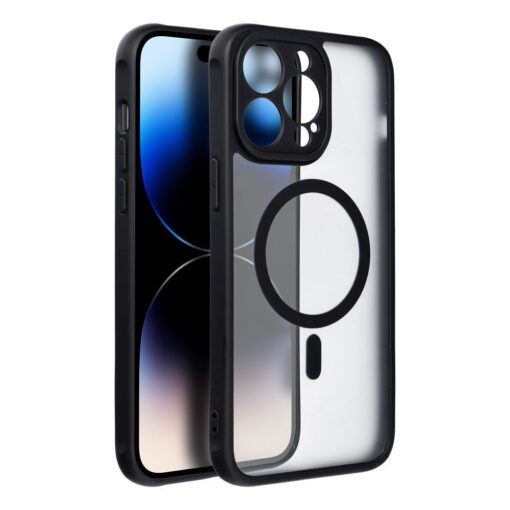 Handyhülle MATTE MAG COVER kompatibel mit MagSafe für IPHONE 14 Pro Max schwarz – Bild 8
