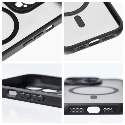 FULL MATTE MAG COVER case compatible with MagSafe for IPHONE 13 black – Bild 3