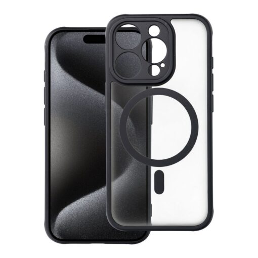 FULL MATTE MAG COVER kompatibel mit MagSafe für IPHONE 15 Pro schwarz