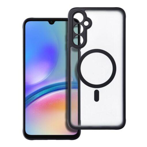 FULL MATTE MAG COVER Handyhülle kompatibel mit MagSafe für SAMSUNG A05S schwarz