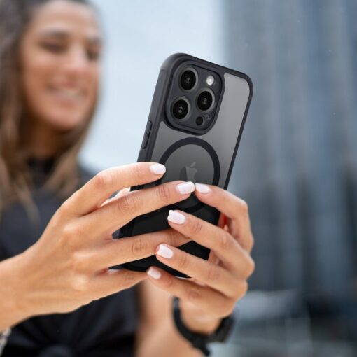 FULL MATTE MAG COVER Handyhülle kompatibel mit MagSafe für SAMSUNG A15 schwarz – Bild 5