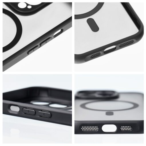 FULL MATTE MAG COVER Handyhülle kompatibel mit MagSafe für SAMSUNG A36 schwarz – Bild 5