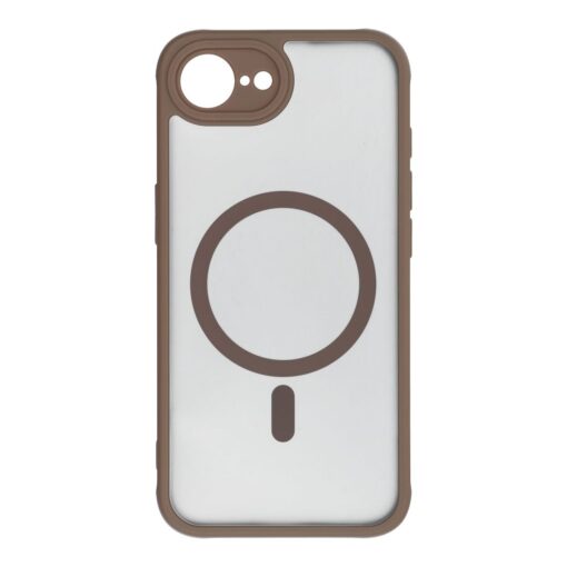 FULL MATTE MAG COVER case compatible with MagSafe for IPHONE 13 brown