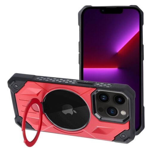ARMOR MAG COVER kompatibel mit MagSafe für IPHONE 13 Pro rot