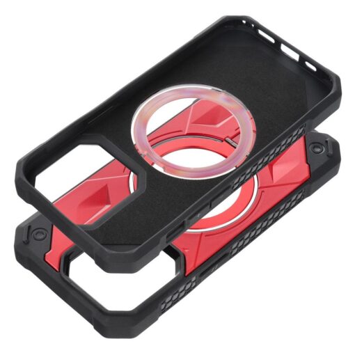 ARMOR MAG COVER kompatibel mit MagSafe für IPHONE 13 Pro rot – Bild 3
