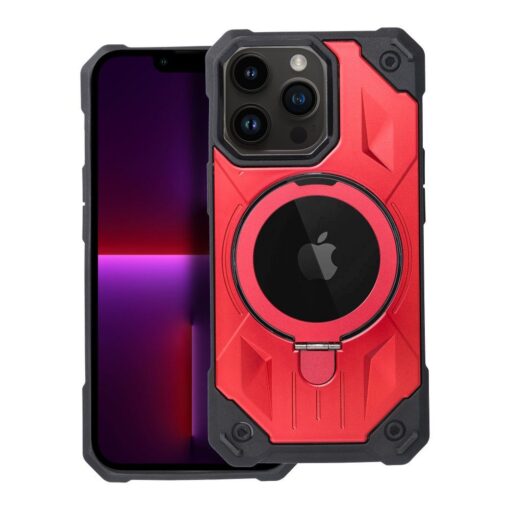 ARMOR MAG COVER kompatibel mit MagSafe für IPHONE 13 Pro rot – Bild 9