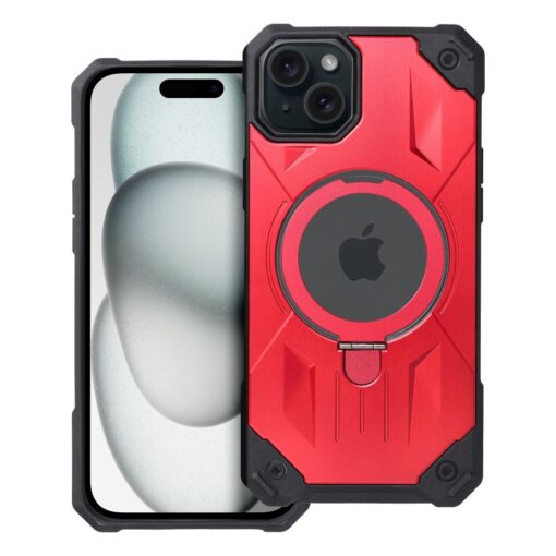 ARMOR MAG COVER kompatibel mit MagSafe für IPHONE 15 Plus rot – Bild 9