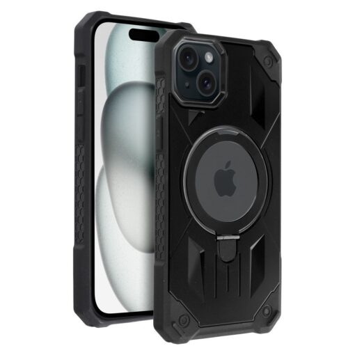 ARMOR MAG COVER Handyhülle kompatibel mit MagSafe für IPHONE 15 Plus schwarz – Bild 10