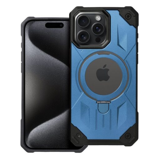 ARMOR MAG COVER kompatibel mit MagSafe für IPHONE 15 Pro Max blau – Bild 9