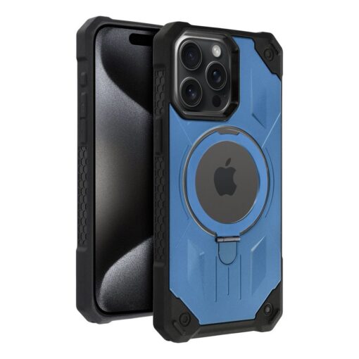 ARMOR MAG COVER kompatibel mit MagSafe für IPHONE 15 Pro Max blau – Bild 10