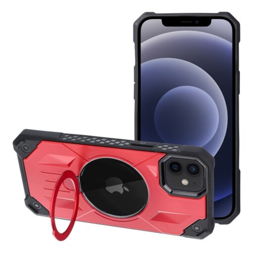ARMOR MAG COVER Handyhülle kompatibel mit MagSafe für IPHONE 12 / 12 Pro rot