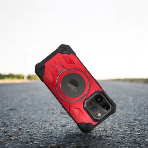 ARMOR MAG COVER kompatibel mit MagSafe für IPHONE 11 Pro rot – Bild 6