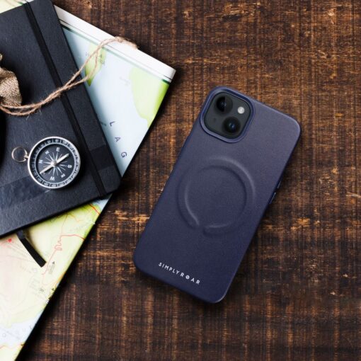 Roar Leather Mag Case - für iPhone 14 Pro Max dunkelblau – Bild 3