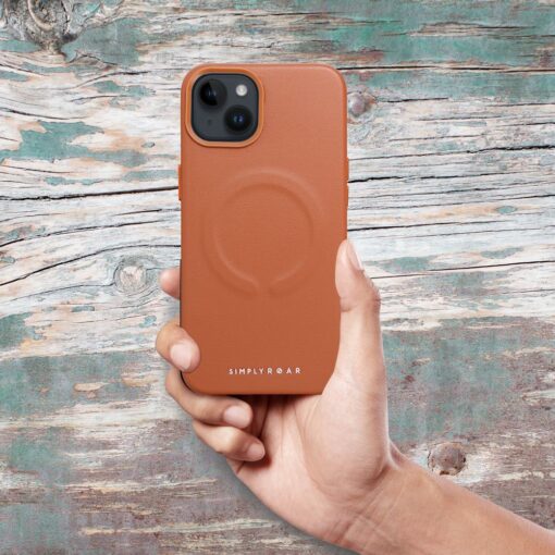 Roar Leather Mag Case - für iPhone 15 Plus Braun – Bild 8