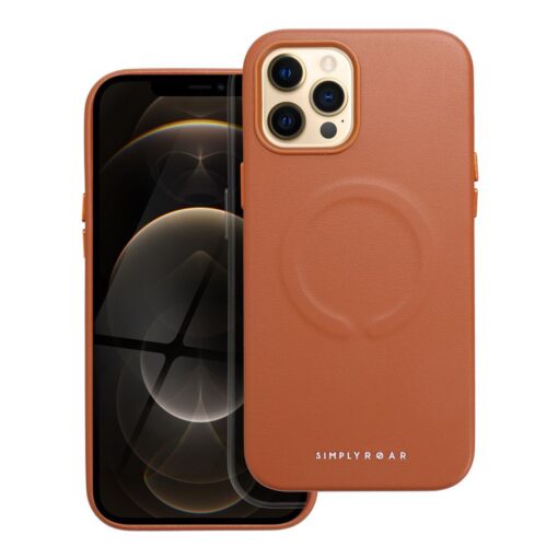 Roar Leather Mag Case - für iPhone 12 Pro Max Braun