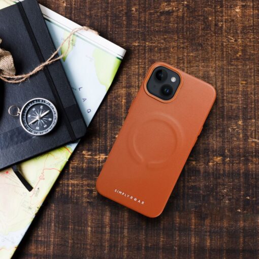 Roar Leather Mag Case - für iPhone 14 Plus Braun – Bild 4