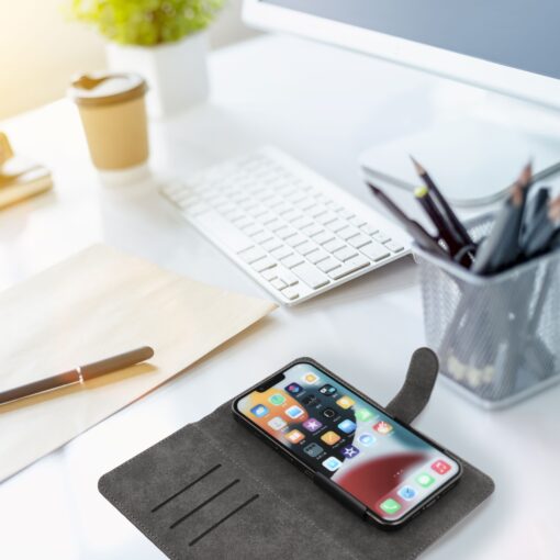Universal book case COMMON size L for IPHONE 6 PLUS / 7 PLUS / 8 PLUS / XS MAX / 11 PRO MAX / SAMSUNG S20 FE / S21 FE / S10 PLUS / A10 / A32 / A54 / XIAOMI 12 LITE / HUAWEI P30 PRO black – Bild 10