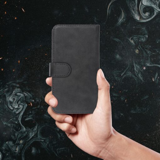 Universal book case COMMON size L for IPHONE 6 PLUS / 7 PLUS / 8 PLUS / XS MAX / 11 PRO MAX / SAMSUNG S20 FE / S21 FE / S10 PLUS / A10 / A32 / A54 / XIAOMI 12 LITE / HUAWEI P30 PRO black – Bild 11