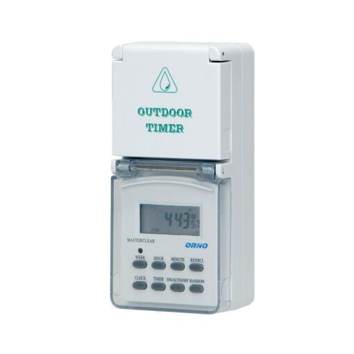 Weekly digital timer with LCD display, IP44 (OR-PRE-432)