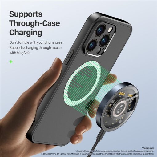 DUZZONA W13 - MagSafe kompatibles induktives Ladegerät 15W schwarz – Bild 9