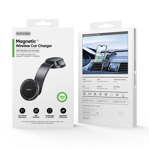 DUZZONA V3 - Auto Board Induktionshalterung kompatibel mit MagSafe 15W schwarz – Bild 8