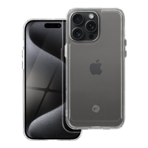 FORCELL F-PROTECT Klare Handyhülle für IPHONE 15 Pro Max transparent
