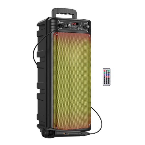 HOCO bluetooth Lautsprecher + kabelgebundenes Mikrofon BS52 schwarz – Bild 7