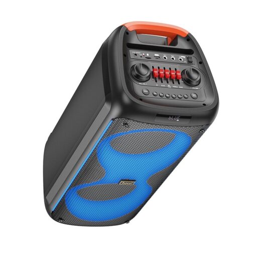 EOL HOCO bluetooth Lautsprecher + 2 x drahtlose Mikrofone HA7 schwarz – Bild 4