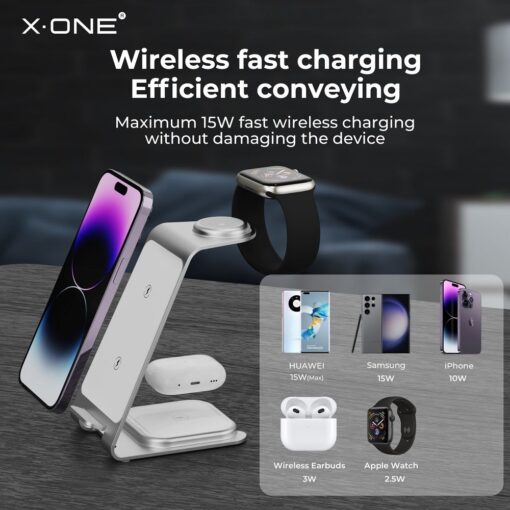 X-ONE 3-in-1 Kabelloses Ladegerät 22W – Bild 10